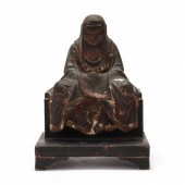 A JAPANESE SCULPTURE OF BODHID