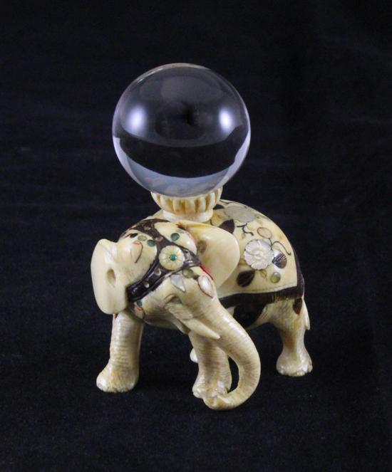 A Japanese Shibayama style ivory