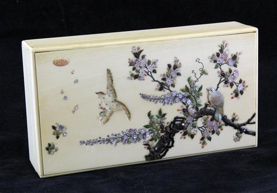 A Japanese Shibayama style ivory