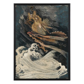 A JAPANESE SILK EMBROIDERY OF