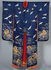 A Japanese Silk Wedding Kimono