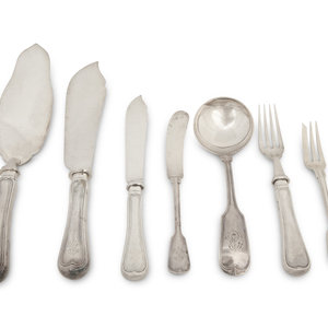 A Japanese Silver Flatware