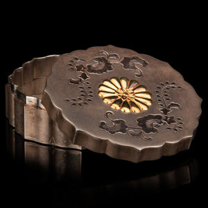 A Japanese Silver Floriform