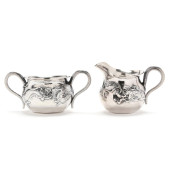 A JAPANESE SILVER SUGAR BOWL A