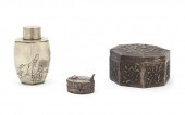 A Japanese Silvered Metal Flas