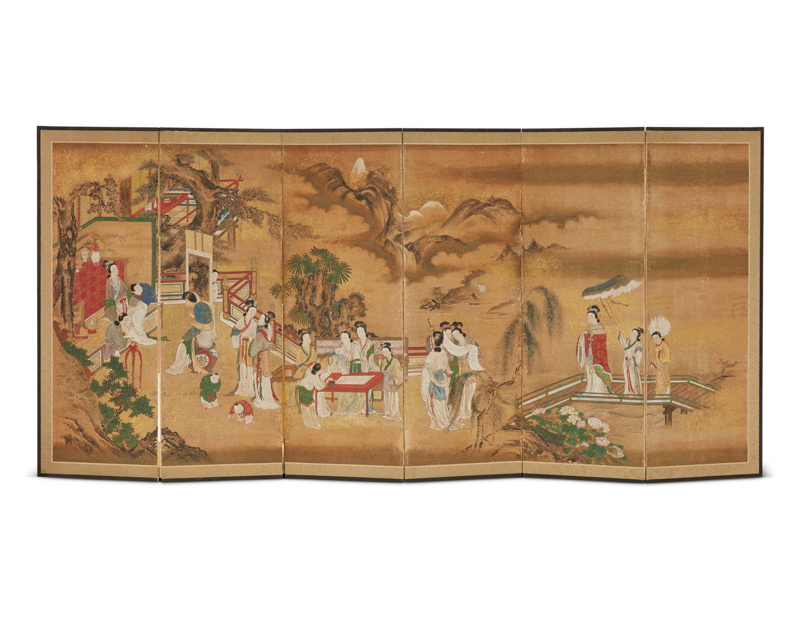 A JAPANESE SIX-PANEL FOLDING