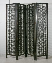 A JAPANESE STYLE FOUR PANEL FO