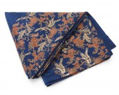 A JAPANESE-STYLE SILK BEDSPREA
