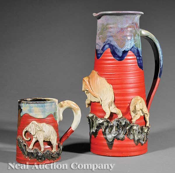 A Japanese Sumida Ware Elephant
