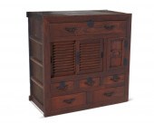 A JAPANESE TANSU-STYLE HARDWOO