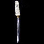 A JAPANESE TANTO, THE BLADE EN