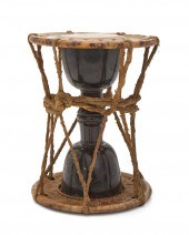 A JAPANESE "TSUZUMI" HAND DRUM