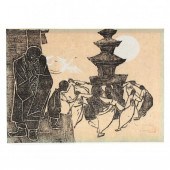 A JAPANESE WOODBLOCK PRINT MOO
