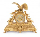 A JAPY FRèRES GILT BRONZE MANT