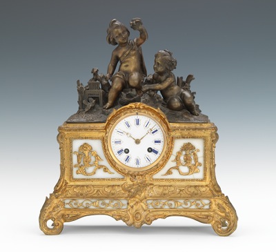 A Japy Freres Mantel Clock With a