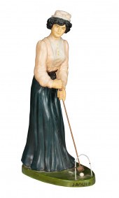 A JAQUES CROQUET PAINTED METAL