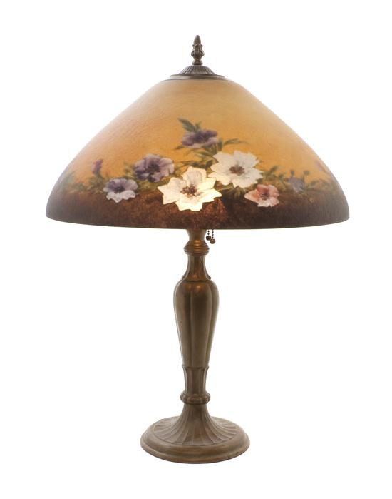 A Jefferson Reverse Painted Lamp
