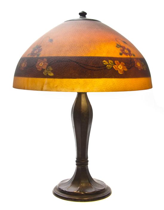 A Jefferson Reverse Painted Lamp