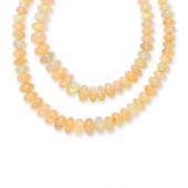 A JELLY OPAL, DIAMOND AND FOUR