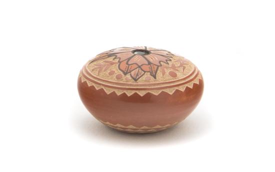 A Jemez Redware Miniature Seed