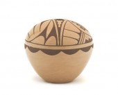 A Jemez Seed Jar having bi-col