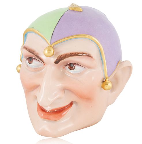 A 'JESTER' PORCELAIN HEAD, MOST