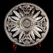 A JEWELED AND REPOUSSE SILVERE