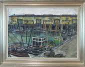 A. JGOSSE OIL ON PAPER, HARBOR