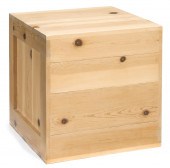 A John Dickinson pine crate ta