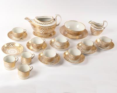 A John Rose Coalport gilt and white