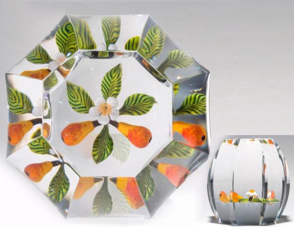 A JOHNE PARSLEY FACETED PEAR