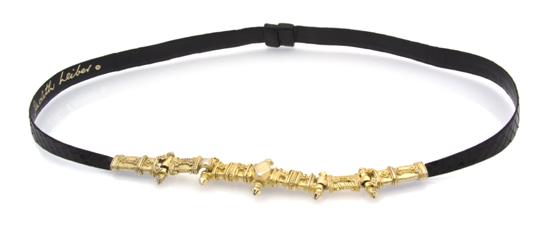 A Judith Leiber Black Snakeskin