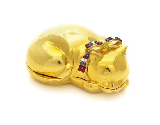 A Judith Leiber Goldtone and