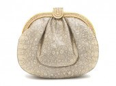 A Judith Leiber Metallic Lizar