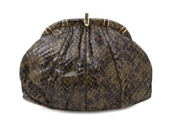 A Judith Leiber Olive Green