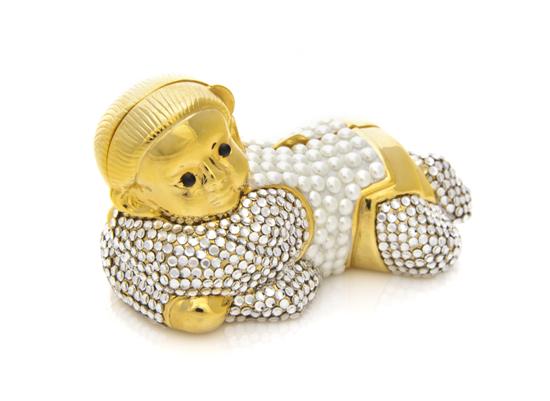 A Judith Leiber Pearl and Crystal