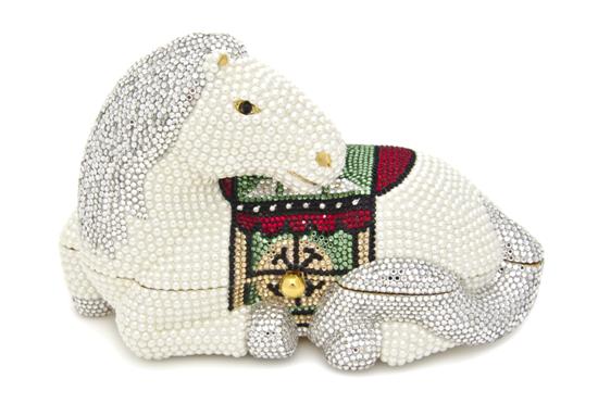 A Judith Leiber Pearl and Crystal