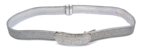A Judith Leiber Silver Crystal