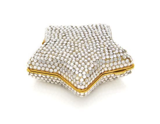 A Judith Leiber Silver Crystal Star