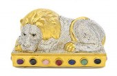 A Judith Leiber silver Crystal