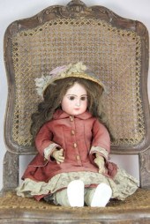 A Jumeau bisque head doll prin
