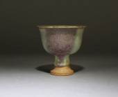 A JUN KILN STEM CUP<br>A Jun K