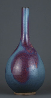 A JUN TYPE PURPLE-RED GLAZE  V