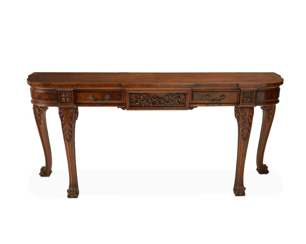 A KARGES DEMI-LUNE CONSOLE TABLEA