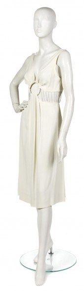 A Karl Lagerfeld Cream Silk an