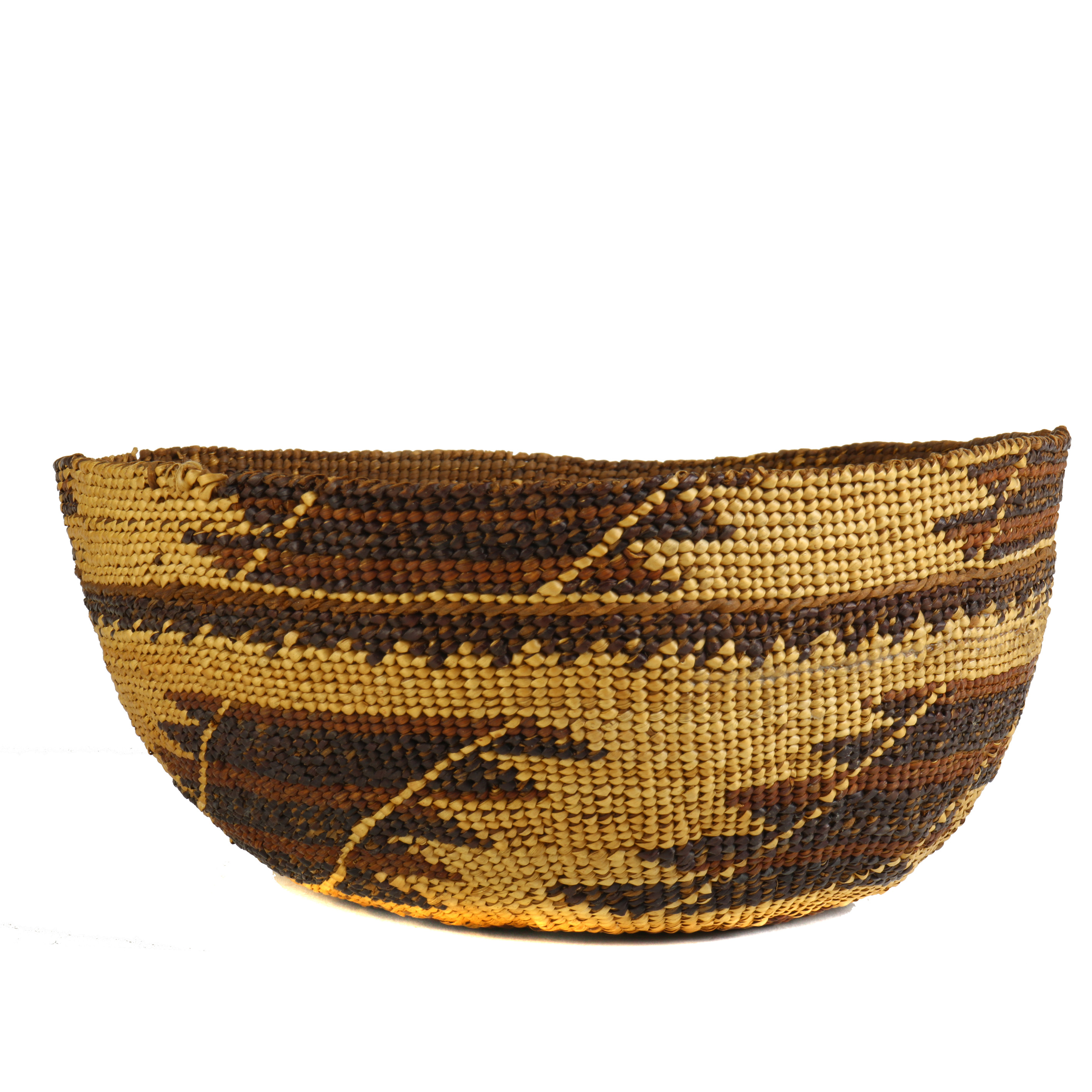 A KARUK BASKETRY HAT A Karuk