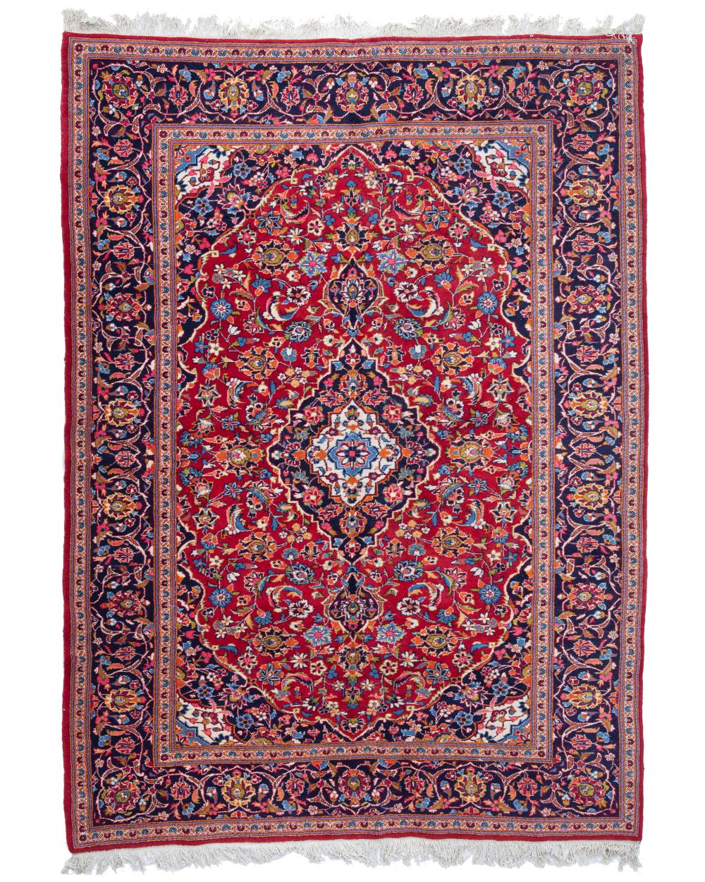 A KASHAN AREA RUGA Kashan area rug,