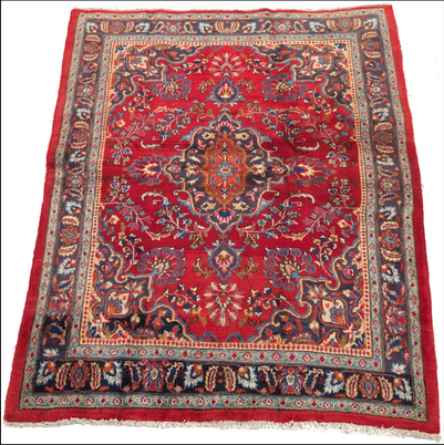 A Kashan Carpet Soft wool on cotton