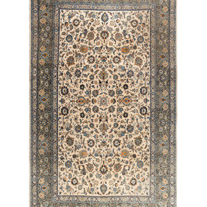 A Kashan Wool Rug 20th Century 12