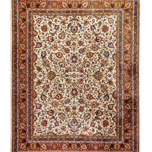 A Kashan Wool Rug 20th Century 14